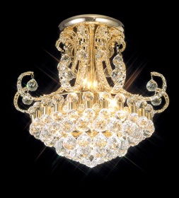 Pearl Crystal Ceiling Lights Diyas Traditional Chandeliers